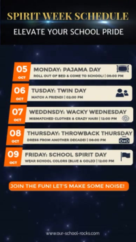 Black School Spirit Week Indaba yaku-Instagram Template
