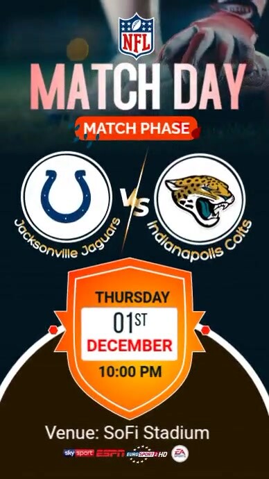 Black List-based Football Match Day Schedule Instagram Story template