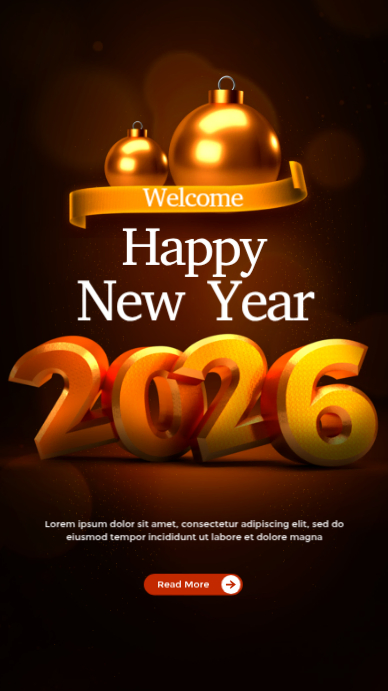 Plantilla de Black List-based Happy New Year 2026 Instagram Story ...