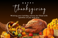 Black List-based Happy Thanksgiving Poster Plakat template