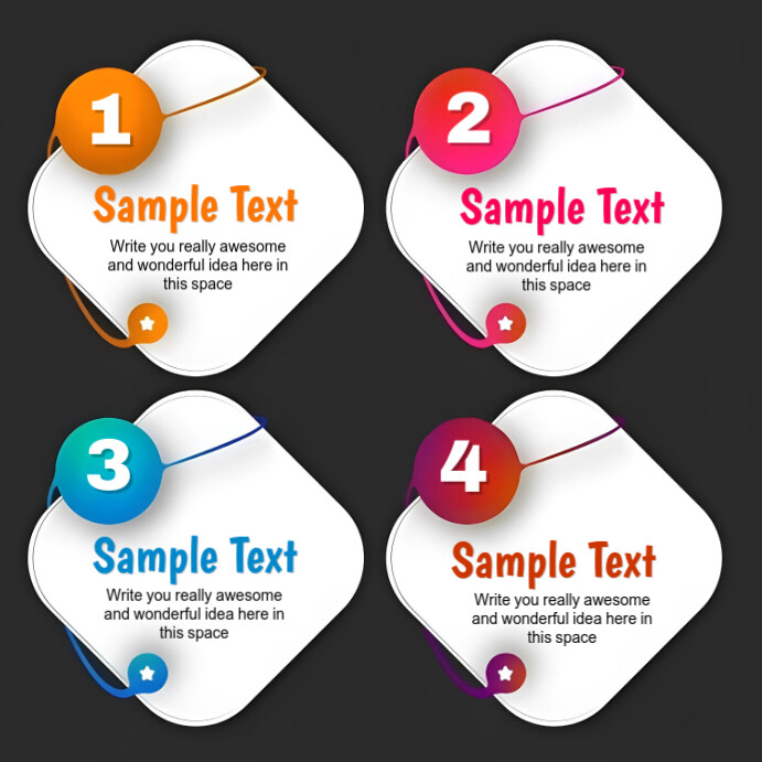 Copy of Black List-based Infographics Instagram Post | PosterMyWall