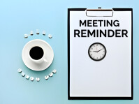 Black List-based Meeting Reminder Yard Sign Tuinbord template