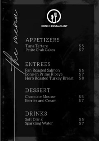 Black List-based Menu Video A2 template