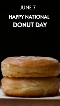 Black List-based National Donut Day  Digital template