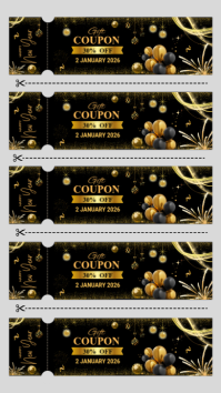 Negro New Year Coupon Instagram Story Template