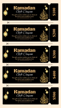Black List-based Ramadan Gift Coupon  Instagram Story template
