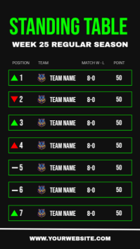 Black List-based Standing Table Instagram Story template