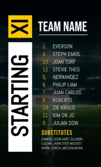 Black List-based Starting Xi Us Legal template