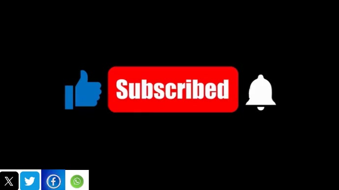 Black List-based Subscribe Share Like Comment Digital Display (16:9) template