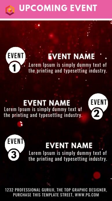 Black List-based Upcoming Event  Instagram Story template