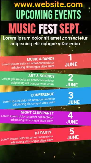 Black List-based Upcoming Event  Instagram Story template