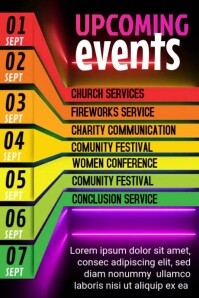 Black List-based Upcoming Event  Poster Плакат template