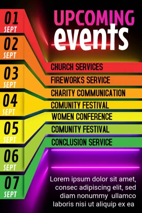 Black List-based Upcoming Event  Poster Cartaz template