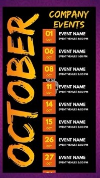 Black List-based Upcoming Event Youtube Short template