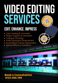 Black List-based Video Editing Services  A2 template