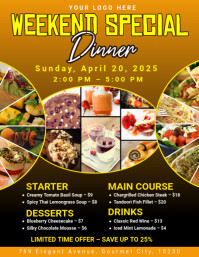 Weekend Food Special Posters Template | PosterMyWall