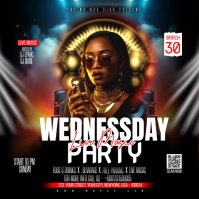 Black Live Music Party Instagram Post template