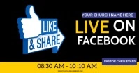 Black Live On Facebook Facebook Shared Image template