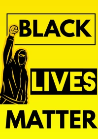 black lives A3 template