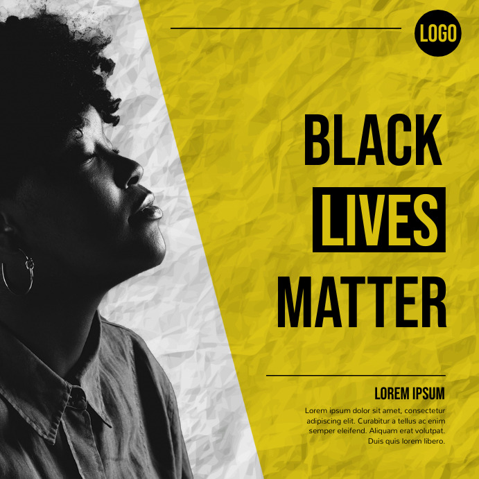 black lives matter, black history month Wpis na Instagrama template