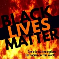 Black lives matter burning fire instagram vid template