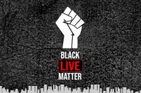 Black Lives Matter Campaign Banner Cartel de 4 × 6 pulg. template