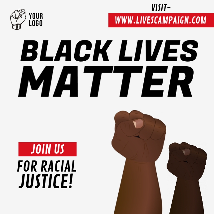Black Lives Matter Campaign Template | PosterMyWall