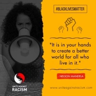 Black Lives Matter  Campaign Sqaure Video Vierkant (1:1) template