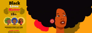 Black BLACK LIVES MATTER Zdjęcie w tle na Facebooka Template