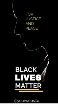 Black Lives Matter Цифровой дисплей (9 : 16) template