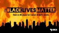 Black Lives Matter facebook cover fire video template