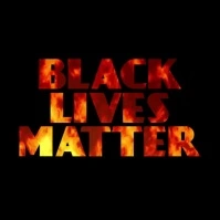 Black Lives Matter Fire Animation Video Publicação no Instagram template