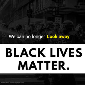 BLACK LIVES MATTER FLYER Template | PosterMyWall