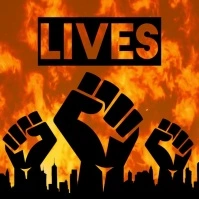 Black Lives Matter instagram post social Square (1:1) template