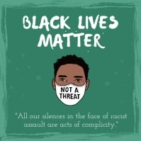 Black Lives Matter Instagram Video Quadrado (1:1) template
