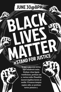 Black Lives Matter Poster template