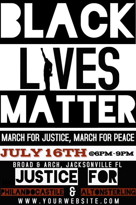 BLACK LIVES MATTER Template | PosterMyWall