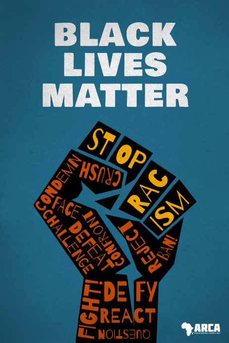 Black Lives Matter Stop Racism Fight Poster Template | PosterMyWall