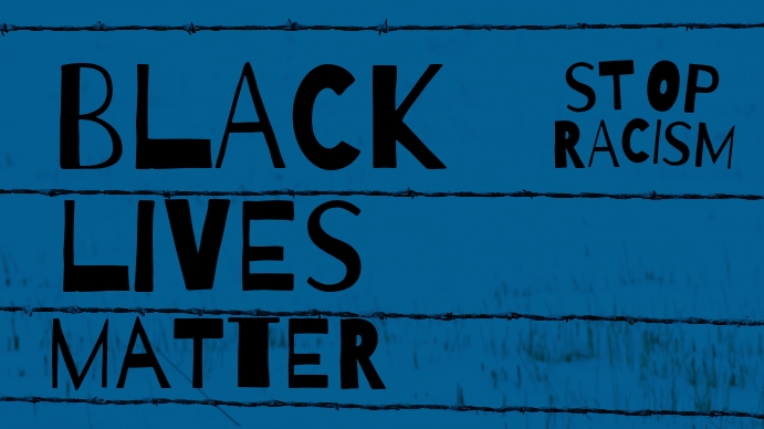 Black Lives Matter zoom virtual background Présentation (16:9) template