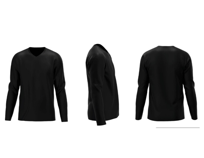 Black Long Sleeve T-shirt Template | PosterMyWall