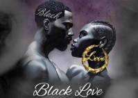 Black Love Carte postale template