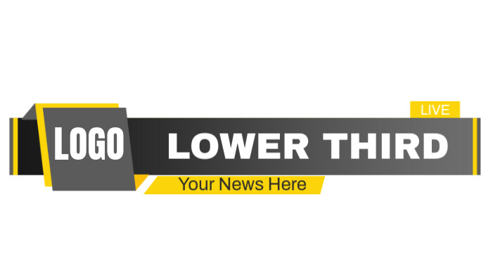 Black Lower Third Title Frame For Social Media Umbukiso Wedijithali (16:9) template
