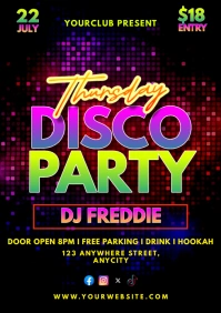 Black Maksimalis Disco Party A1 template