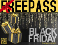 Negro Black Friday Promotion Flyer Template