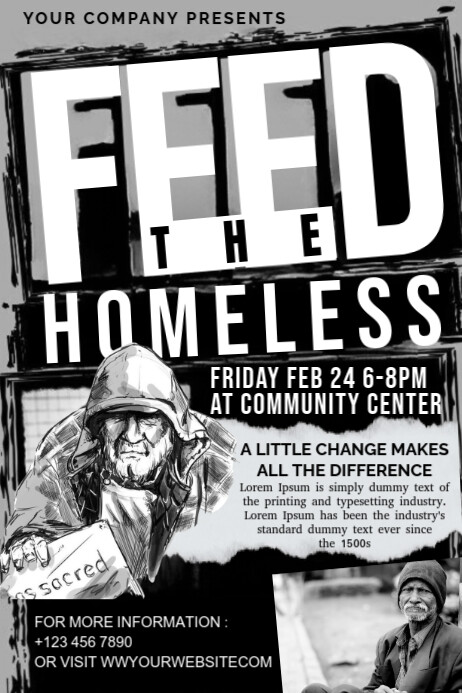 Copy of Black Maksimalis Homeless Poster | PosterMyWall