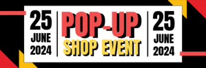 Hitam Pop-Up Shop Event Twitter-header Template