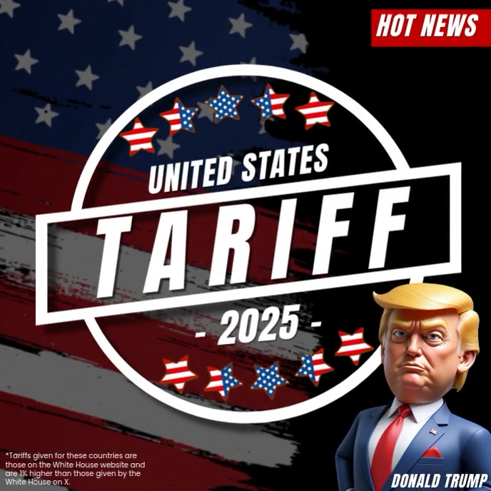 Black Maksimalis Tariff Donald Trump Wisdom Sampul Album Capa de álbum template