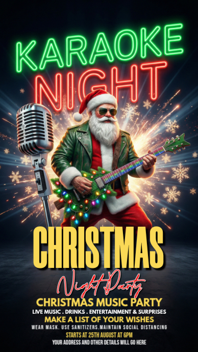 Black Maximalist , Christmas Event Instagram Story Template | PosterMyWall