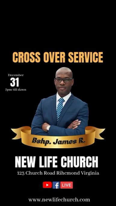 Black Maximalist 2025 Cross Over Service Ad Tiktok Video template