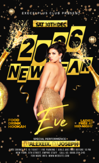 Black Maximalist 2025 New Year Eve Party Us Legal template